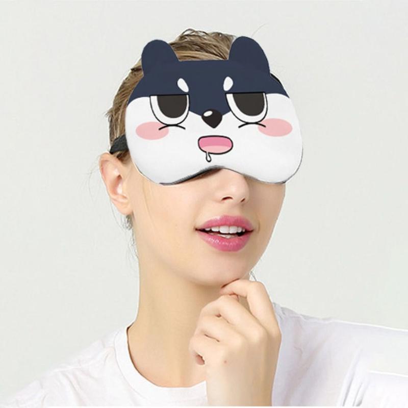 Product Introduction of Cute Cartoon Eyes Plush Eye Mask Animal Ear Soft Sleeping Eyeshade Breathable Healthy Sleeping Eyepatch Nap Travel Supplies 14