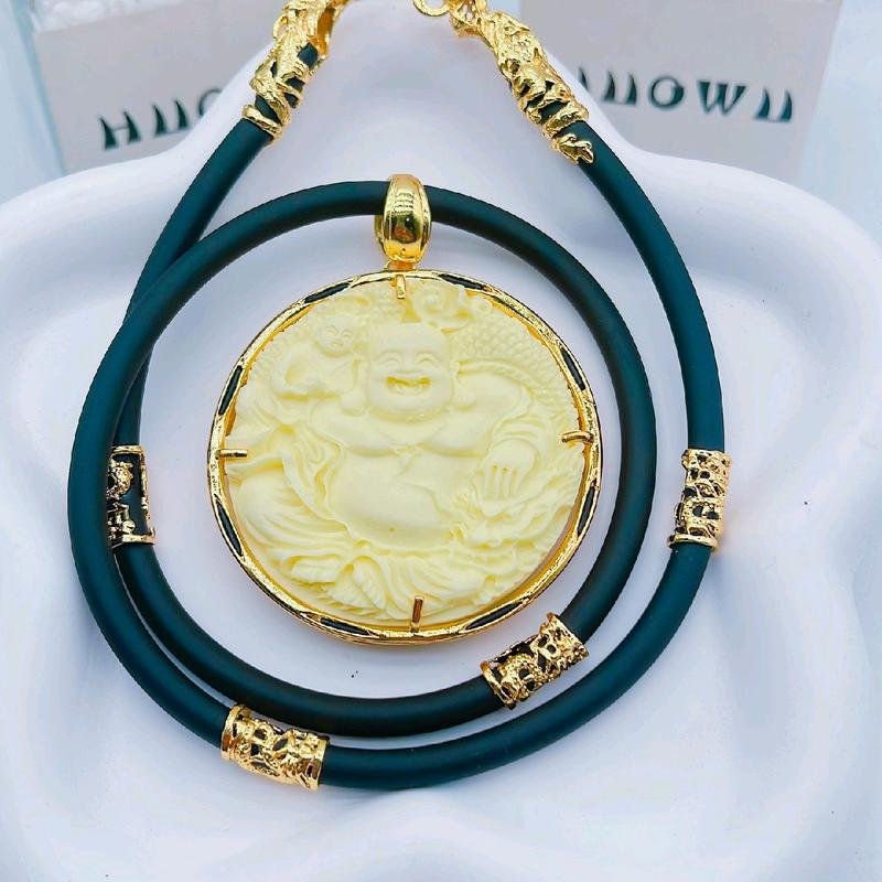 dây chuyền xu kèm mặt phật tròn to