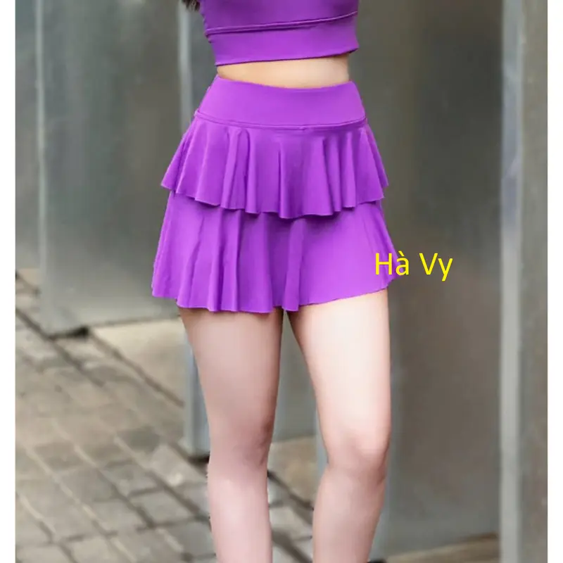 Váy 2 tầng dạng thể thao năng động đi bơi, tập Gym Yoga, chạy bộ Aerobic 5