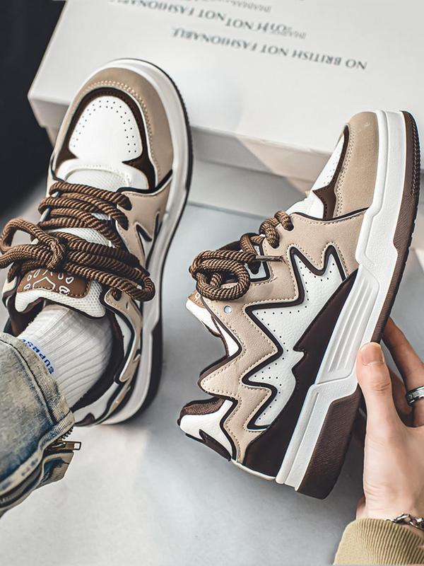 Fashionable Patch Low Top Skate Sneakers As Birthday Gift, Summer 2024 Casual Trendy Y2k Sports Skate Shoes, Designer Skate Shoes for Outdoor 3