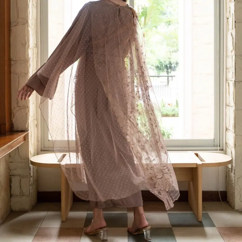 OUTER ESME LUARAN TULLE CORAK LEBARAN KONDANGAN 1