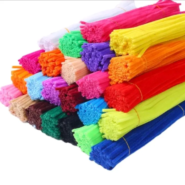 KAWAT BUNGA CHENILLE ISI 20 PCS DIY MONTESSORI KERAJINAN TANGAN
