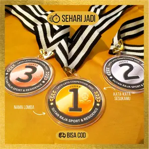 Medali Juara Perlombaan Agustusan bisa request custom sesukamu