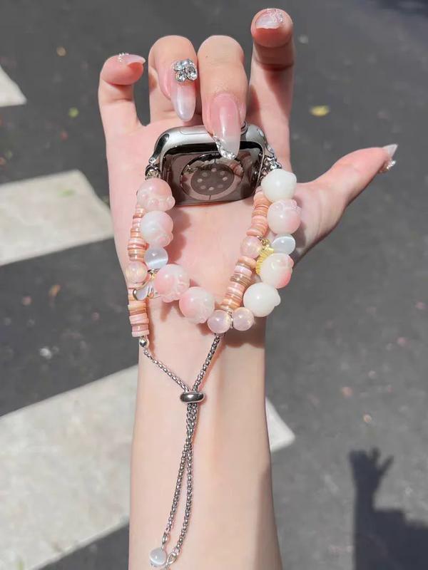 Product Introduction of Ladies Strap For Apple Watch Ultra 2 band 49mm 45mm 41mm For iWatch Series 9 8 7 6 5 SE 44mm 40mm Bodhi Seashell Metal Bracelet 4