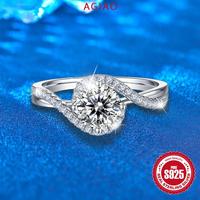 Gambar AGIAO S925 Cincin Elegan Perak Mata Malaikat Sederhana Terbuka Ring Wanita - 2 karat, Dapat disesuaikan dari A.GIAO.ID Kab. Gresik 3 Tokopedia