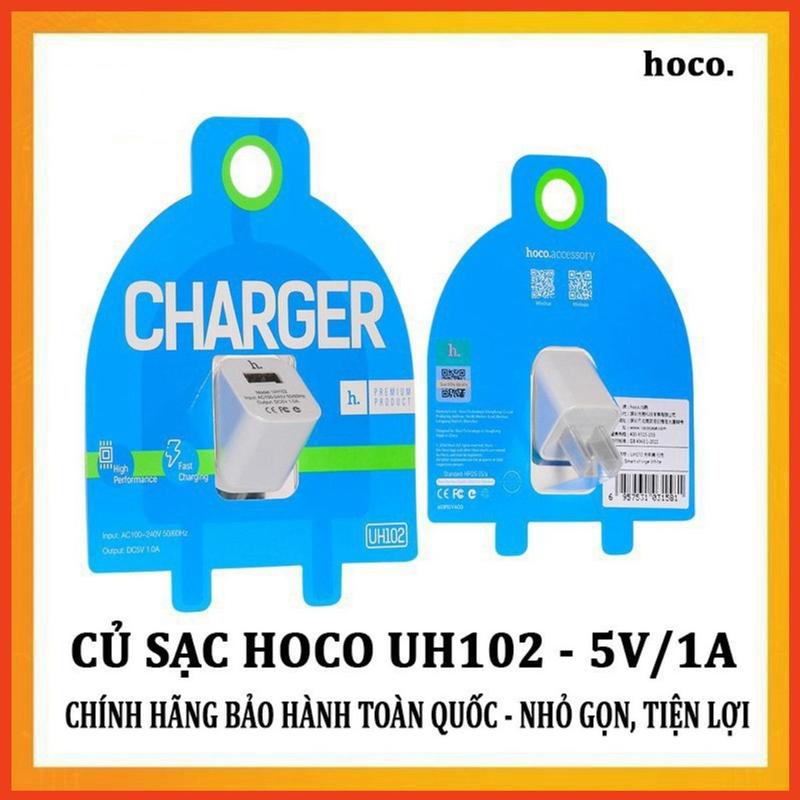 Củ sạc HOCO UH102 chính hãnġ Cao Cấp - Hỗ trợ sạc nhanh - 5V/1A Usb Phụ Kiện