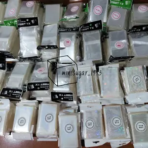 [ READY ] MEET YX Innersleeve Photocard 57x89mm 57x87mm seal nonseal 100pcs 120micron 200micron meetyx pelindung photocard pc MPC TC Tradingcard Trading Card Game card pokemon Fullpack Sharing | Transparant Glossy Clear Doff Matte B8 A7 MeeT YX MeeTYX
