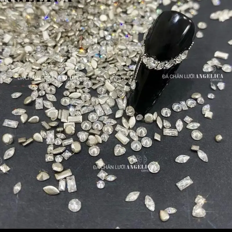 Đá khối mini trang trí móng đá khối Làm Nail 100 viên 1