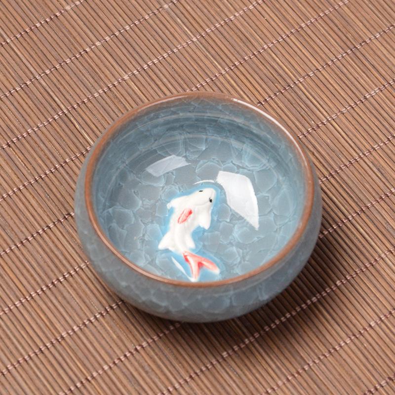 Product Introduction of Made in China Dehua Premium Ice Crack Tea Cup Ceramic Purple Clay Kung Fu Tea Set Tasting Cup Wedding Festival Gift 6