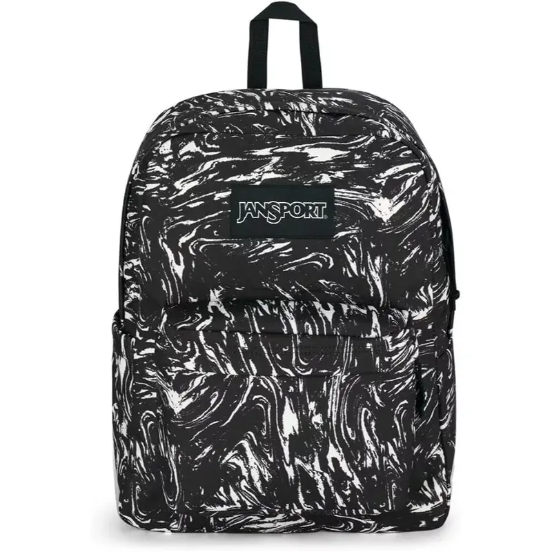 Tas JanSport Marbled Motion Black Premium Fulltag Wanita Pria Fashion / Tas Sekolah Anak 2