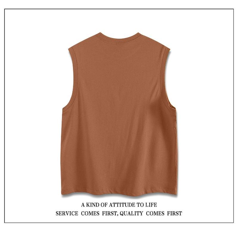Product Introduction of Áo Ghi Lê Hiphop, Thương Hiệu Thời Trang Mỹ Nặng, Dành Cho Nam Giới, Phong Cách Đường Phố Cao Cấp, Dáng Rộng Rãi Và Thường Ngày, Áo Phông Không Tay Áo, Thích Hợp Cho Mùa Hè, 12 Tuổi, Năm 2025 Menswear Thun Cổ Tròn 8