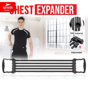SPEEDS Chest Expander Rubber Adjustable Chest Alat Fitness Gym Olahraga Outdoor 024-1