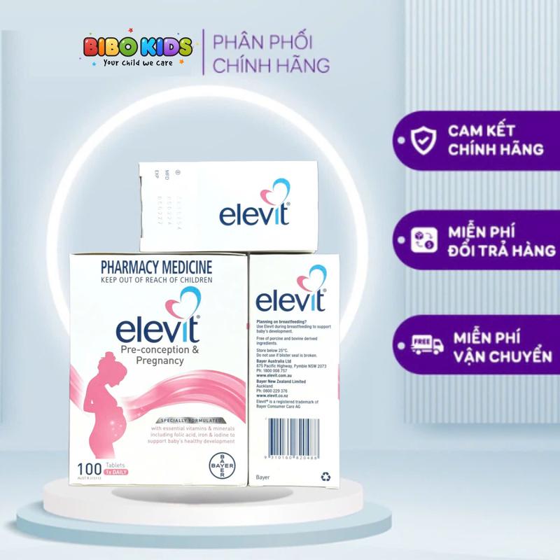 Viên uống bổ sung vitamin tổng hợp Elevit  100 viên Úc