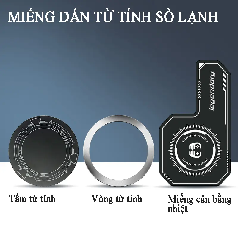 Miếng dán từ tính cho QUẠT TẢN NHIỆT ĐIỆN THOẠI X76, CX07, CX08 thế hệ Mới