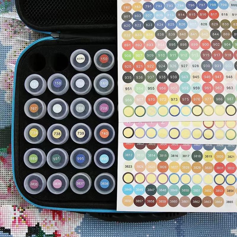 Diamonds Art Colorful Painting Material Storage Box, DIY Multi-grid Rhinestones Storage Organizer, Creative Desktop Storage Box 6