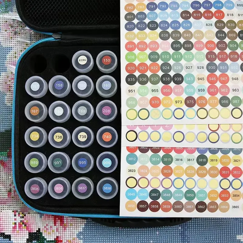 Diamonds Art Colorful Painting Material Storage Box, DIY Multi-grid Rhinestones Storage Organizer, Creative Desktop Storage Box 6