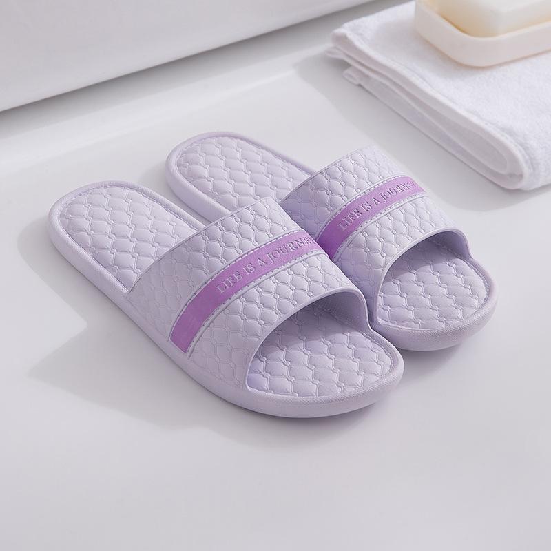 Product Introduction of 2025 Home Slippers Women's Summer Indoor Non-Slip Silent Home Soft Bottom Couple Bathroom Bath Soft Bottom Men's Sandals Girl Footwear 17