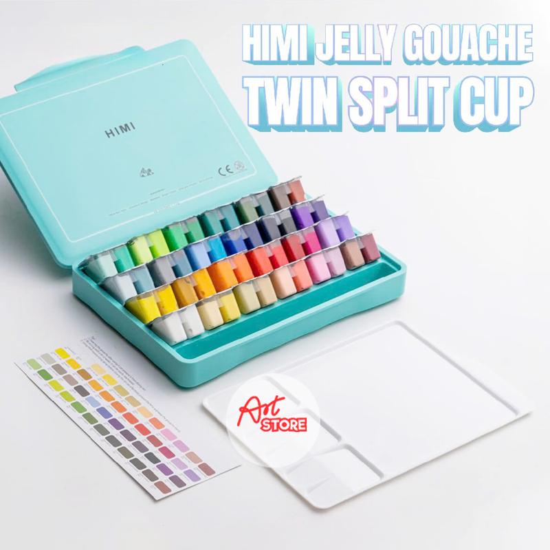 Art Store Gouache Himi Twin Split Cup 36|48 - Gouache Sinh Đôi Phiên Bản Mới đôi màu