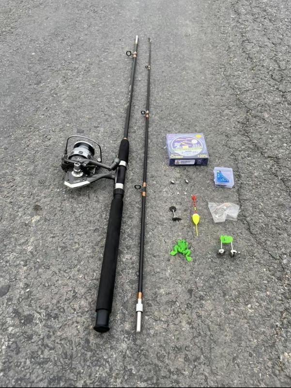 Combo Cần Câu Máy Đứng Bộ Cần Câu Lanxe Câu Ngâm Gồm Cần 2 Khúc Đặc Đen 1,2m-2,7m Máy Cl 3000-7000 Kèm Cước Chì Khoá Link Hạt Chặn Phao Lưỡi Đơn Câu Cá Fishing