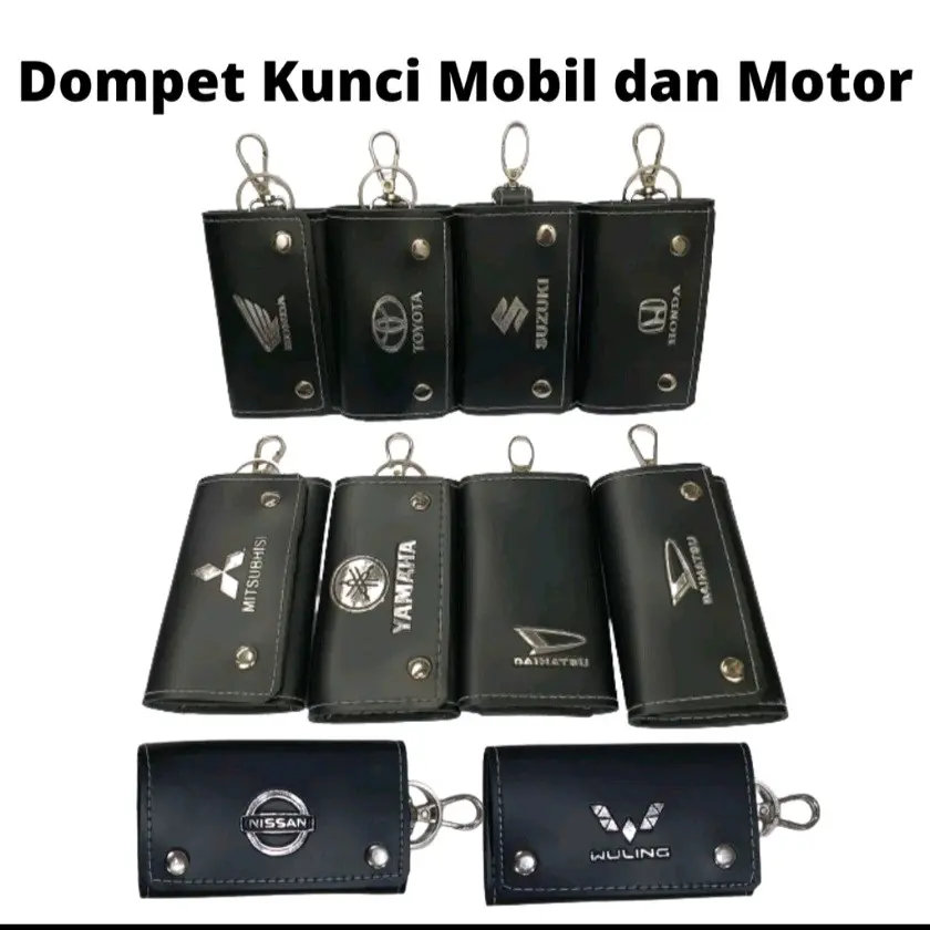 Dompet Kunci Mobil dan Motor Bisa Muat STNK Model Terbaru Ada 1 Ring dan 1 Gantungan Car