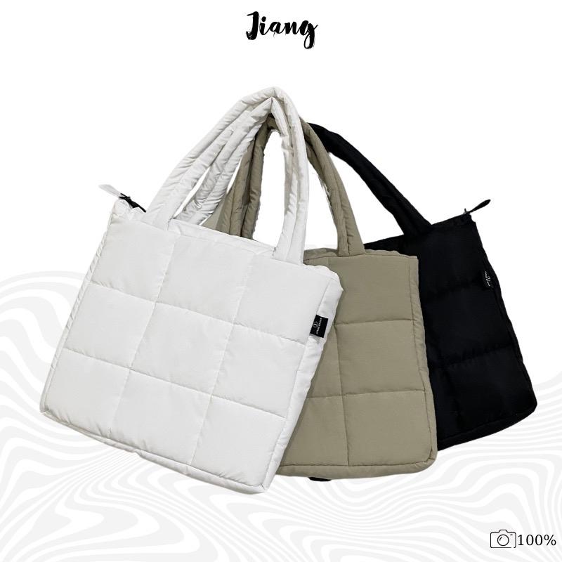 Túi tote trần bông kẻ caro unisex - túi chống sốc đựng laptop bag Nữ