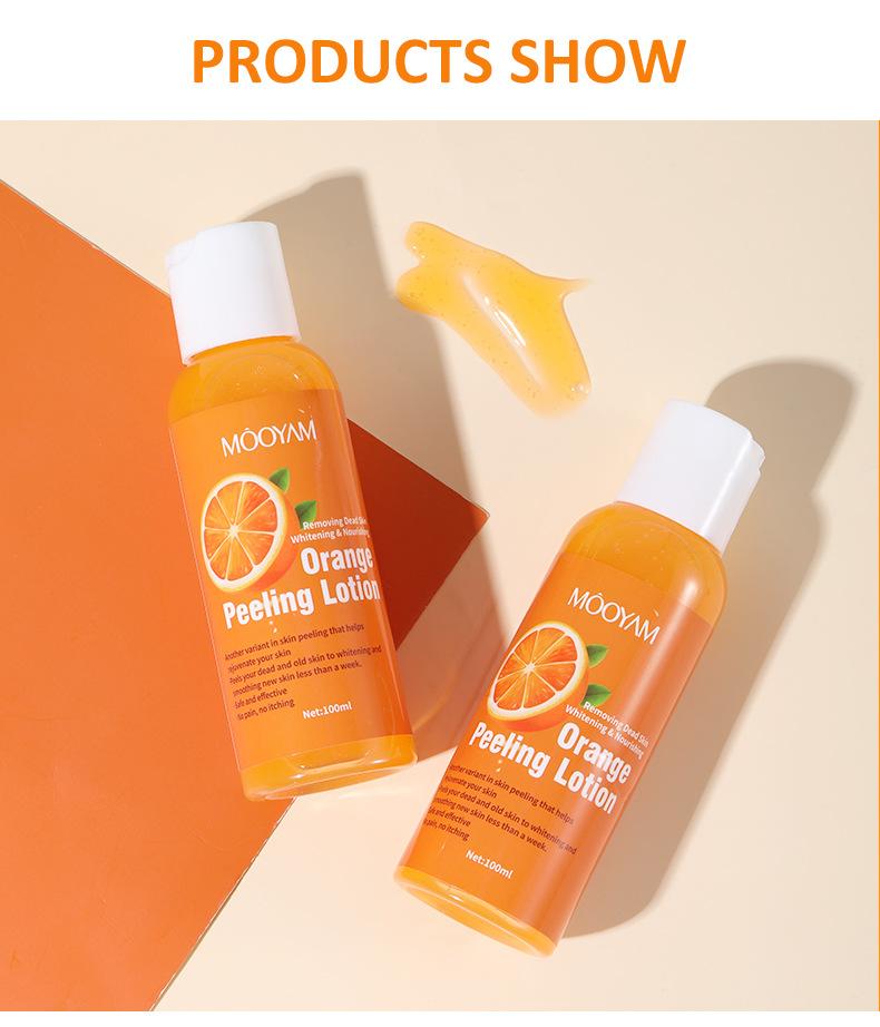 Product Introduction of Orange Peel Lotion Peeling Oil Body Lotion Mild Exfoliating Gel Lotion Orange Peeling Lotion 20