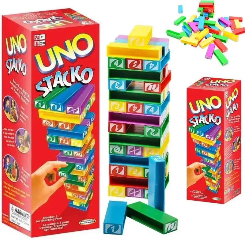 Stacko UNO Card Board Games Family Entertainment Poker Party Early ...