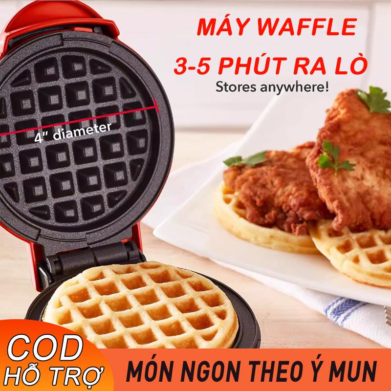 AIMI máy làm bánh waffle Máy nướng bánh mì, làm bánh sandwich, bánh quế, bánh quế đỏ tổ ong.