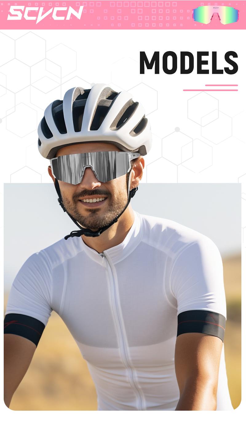 Product Introduction of SCVCN Fsshion Sunglasses Street Cycling Glasses Bike Men UV400 Sports MTB Outdoor Bicycle Women Sunglasses Multi Color Riding 8