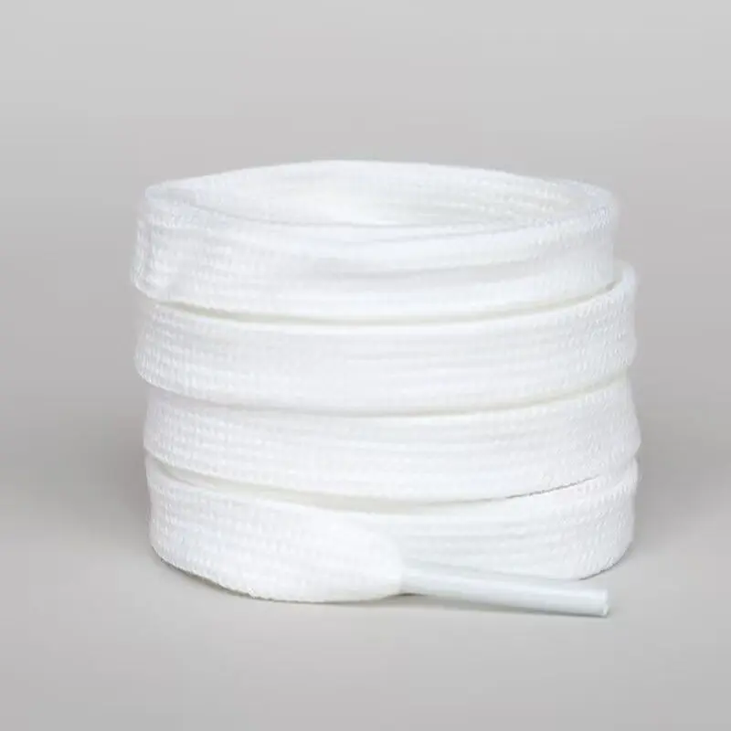 Giày Vải có Dây Dày, Cotton Nguyên Chất, Phẳng, Màu Trắng, Be, Đen, Hàng Mới Về 2024, Có Ren Trắng 0