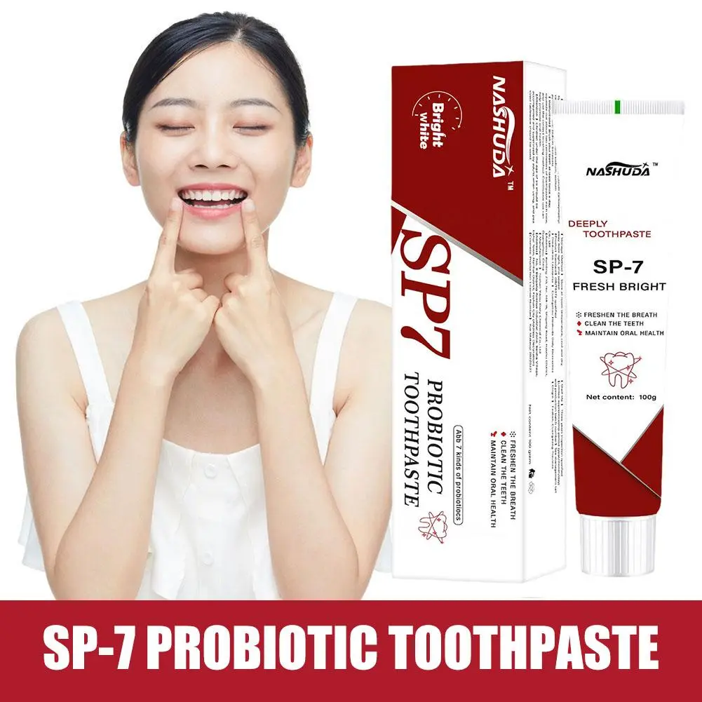 【TERSEDIA&COD】 Pasta Gigi Probiotik Sp-7 100G Mengurangi Bau Mulut Menghilangkan Plak Gigi Karang Gigi Anti Karies Mencegah Penyakit Mulut Pasta Gigi Pemutih & Menyegarkan Gigi Untuk Kesehatan Mulut Dan Gusi Pembersih Gigi 18