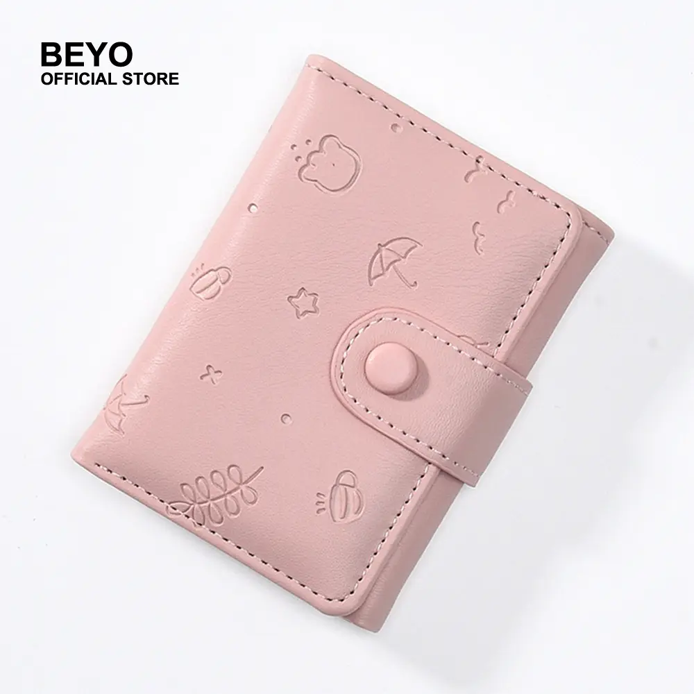 Multifunctional Korean Cute Small Trifold Wallet for Woman