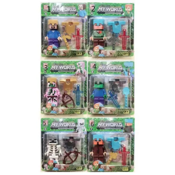 Minecraft Blind Box Building Blocks Single Pack Game Character Assembly ...