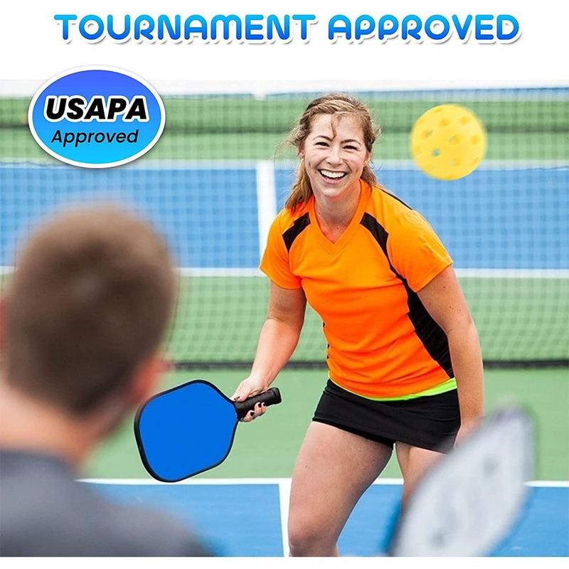 Product Introduction of Durable Wooden Pickleball Paddles Ribbed Handle Colorful Pickle Ball Racket Single Racket Non-Slip Pickleball Training Equipment Gifts 12