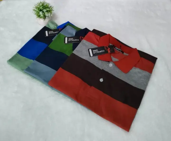 PAKET 3 PCS KAOS KERAH KANCING 3 PRIA DEWASA ATASAN PRIA 2