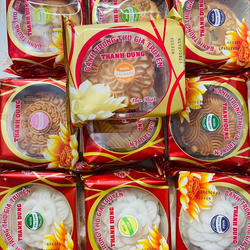 Combo 10 Bánh trung thu truyền thống Thanh Dung( 3 bánh dẻo mix vị +7 bánh nướng mix vị)lêlinh shop