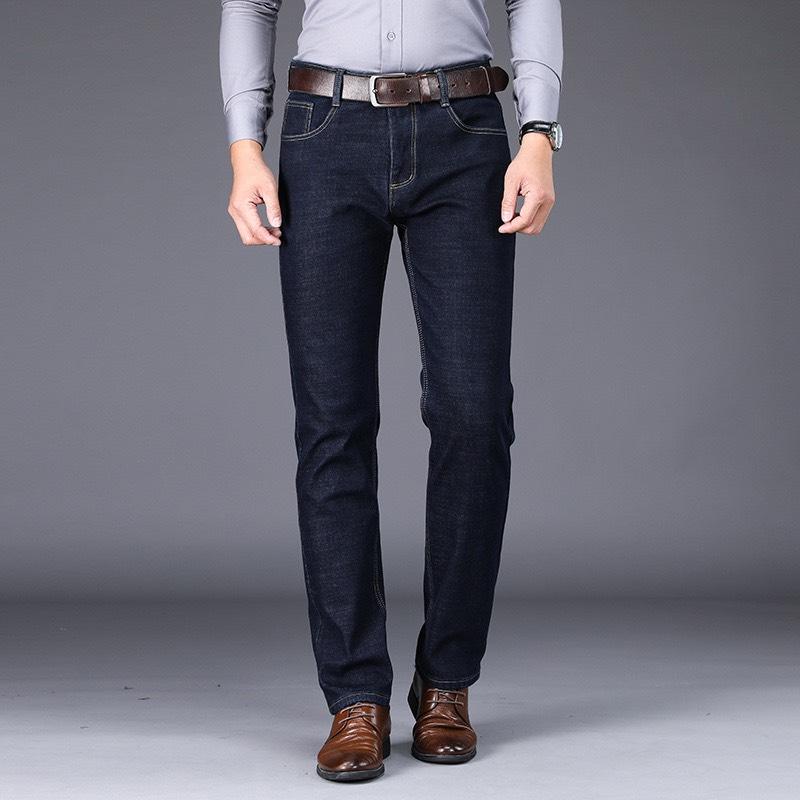 Quần jean dài nam ống suông form đẹp 3 màu cơ bản