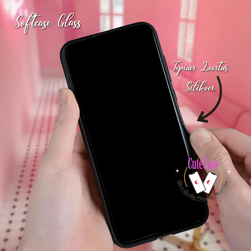 (CC50) Softcase Couple + Custom Nama Case Kilau Op*o-S*msung-Re*lmi-X*aomi-V*vo-Inf*nix | Case For All Tipe HP glossy handphone casing 2