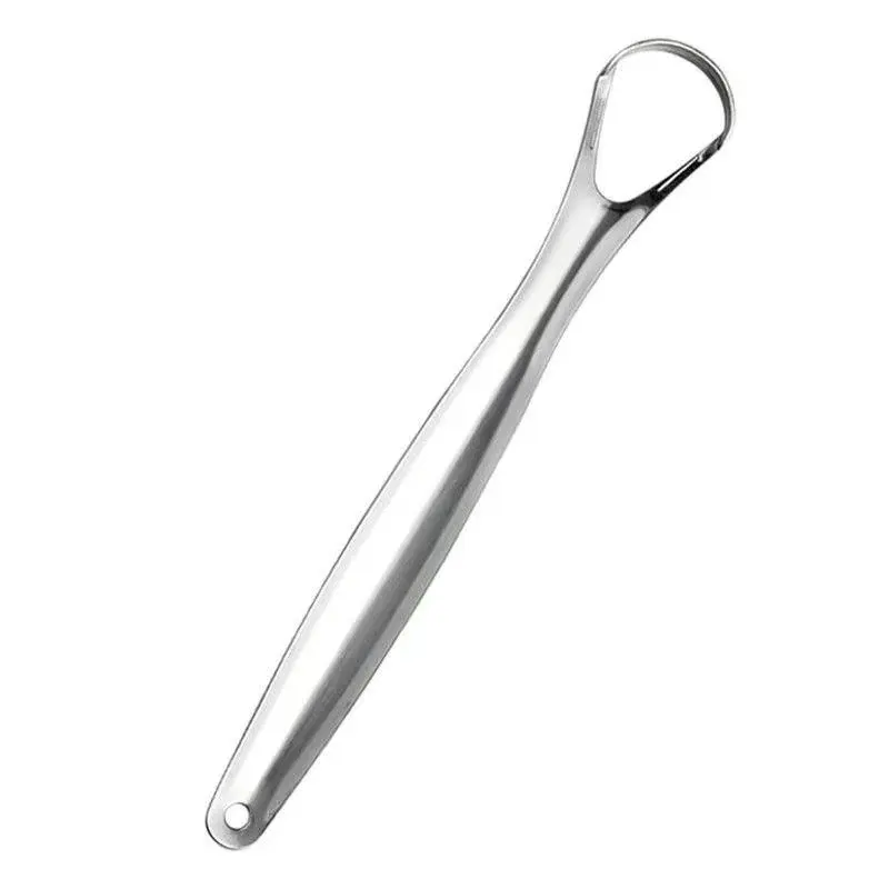 Stainless Steel Tongue Scraper, Tongue Cleaner Scraper, Oral Care Tool for Adults, Portable Home Travel Tongue Scraping Tool For Fresher Breath