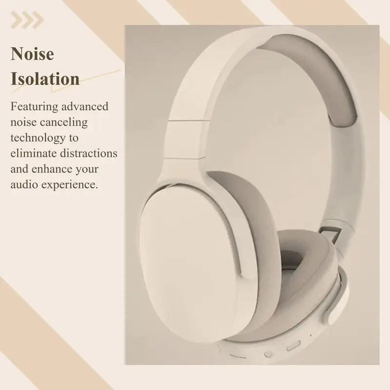 Wireless Headphones, Subwoofer Stereo Gaming Headset, Foldable Portable Wireless Earbud, Noise Canceling Headphones with Microphone, Electronics Audio, Gaming Headset, Head-mounted Earphones 1