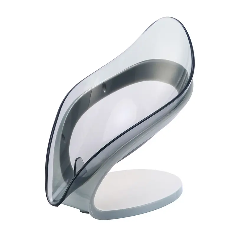 Hộp Xà Phòng Hình Lá, Không Đục Lỗ, Cho Phòng Tắm Gia Đình, Cốc Hút, Giá Để Đồ, Hộp Xà Phòng Ráo Nước, Thích Hợp Cho Phòng Tắm 4