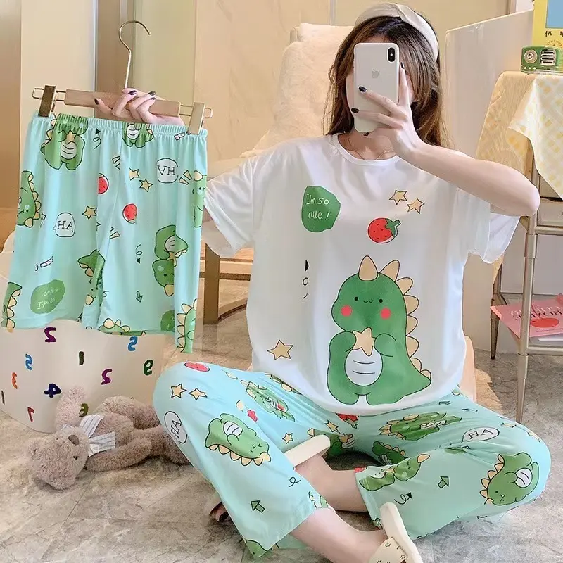 [TOYOU SHOP M28] PIYAMA 3 IN 1 | BAJU TIDUR WANITA | PIYAMA CP WANITA | SETELAN WANITA 6