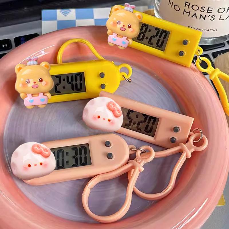 Product Introduction of Pacha Dog Mini Hanging Clock Portable Student Mini Digital Watch Silent Timepiece For Work Study 13