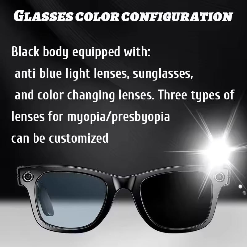 800W AI Smart Camera Sunglasses  Translation Voice Control WiFi Bluetooth HD1080P Shooting Intelligent Glasses For Android IOS - Image 5