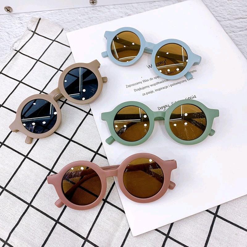 Kính Râm Trẻ Em Tròn Mờ Cho Bé 1-8 Tuổi 1