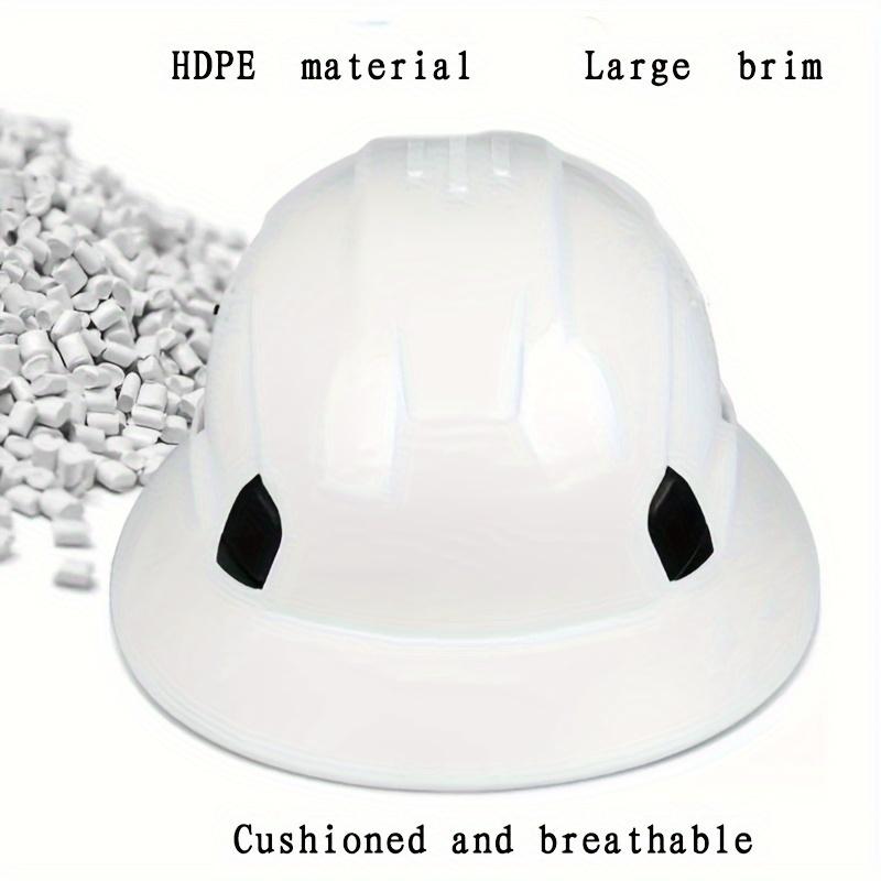 Product Introduction of 1pc Full Brim Safety Helmet With Breathable Structure, Safety Helmet Work Safety Helmet For Men And Women, 6-point Adjustable Ratchet Suspension 5
