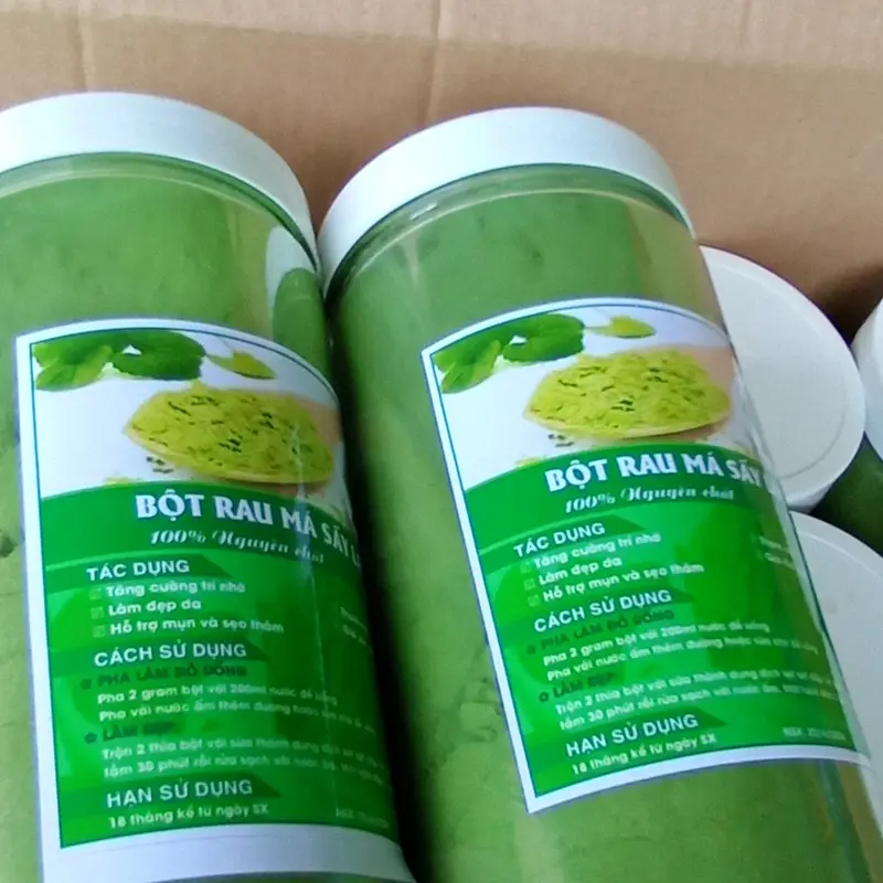 BỘT RAU MÁ SẤY LẠNH ( bột nguyên sơ) (  hộp 500gr) xem phần lưu ý trước khi đặc hàng 0