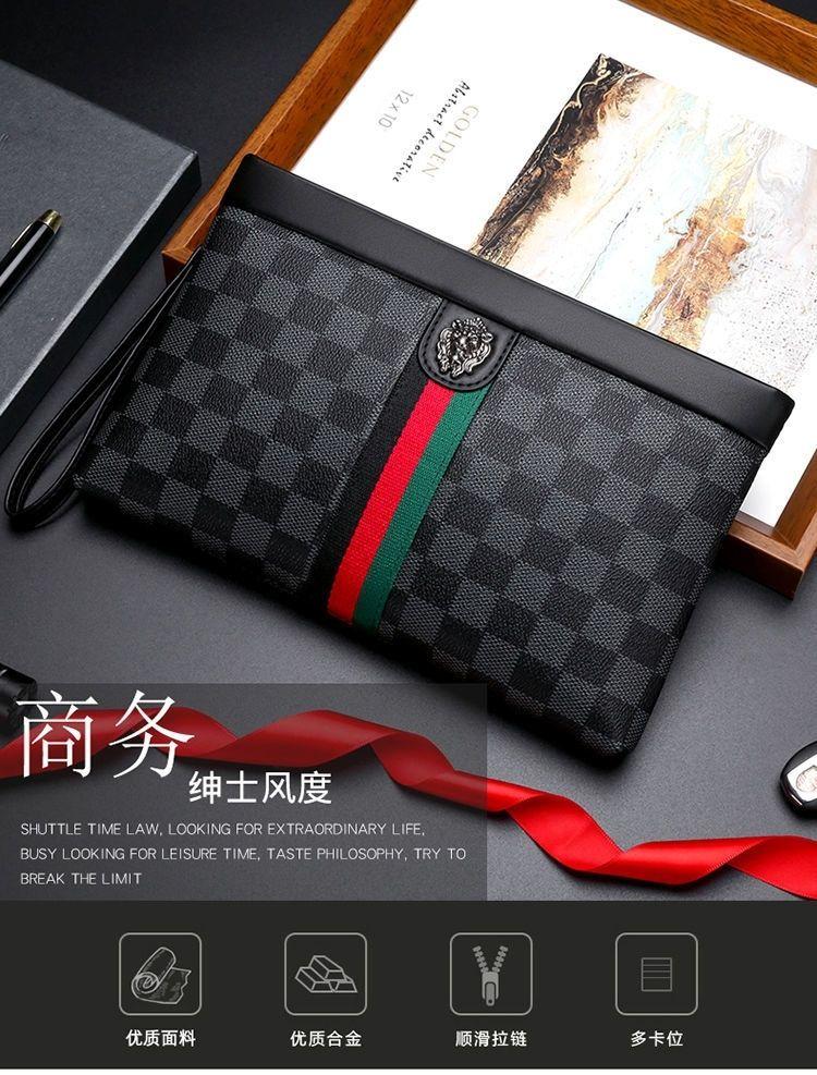 Product Introduction of [90% Positive Feedback Rate] Men's Clutch 2022 New Clutch Men's Trendy Men's Bag Bags Business Hand Bag Big Brand Briefcase Men's Large Capacity 6