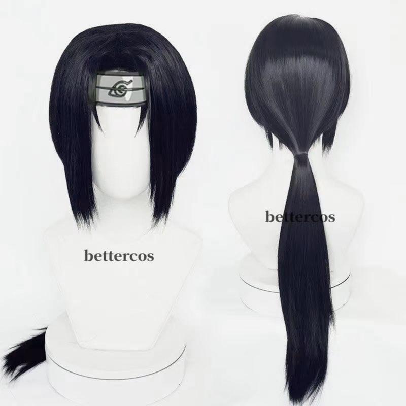 Tóc Giả, Itachi Uchiha, Tóc Thẳng Dài, Cosplay Naruto, Phong Cách Anime, Mũ Đội Đầu Đầy Đủ, Tấm Gương Thứ Hai, Tấm Che Mặt, Chủ Đề Naruto, Thích Hợp Cho Cosplay, Anime, Tóc Cosplay Cosplay Anime Naruto 5
