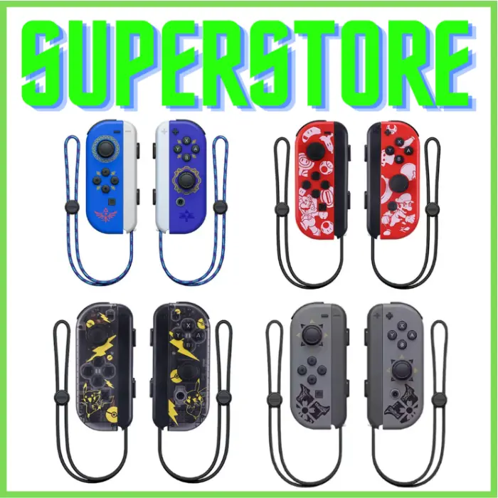 JoyCon For  Nitendo Switch OLED Joy Con Stik stick Neon Mario Pikachu Monster Hunter Splatoon 3 Animal Crossing Warrior 3 0